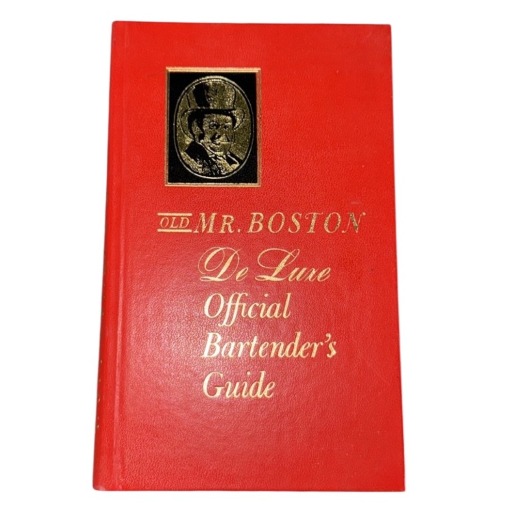 Vintage Old Mr Boston De Luxe Official Bartender's Guide - Red Hardcover 1963